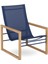 Milan Teak Navy Mavi Bahçe Koltuğu 2
