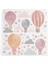 Suluboya Pembe Balon ve Yıldız Xl Duvar Etiketi 1