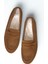 Neve Shoes Hardal Süet Deri Kadın Loafer Ayakkabı 1