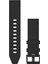Quickfit Siyah Deri 22 mm Akıllı Saat Kordon 1