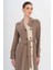 Garni Detaylı Kruvaze Astarsız Modal Trençkot A.kahve 6734 4