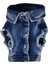 Denim Lacivert Köpek Ceketi 3