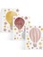 Suluboya Balon ve Yıldız Bordo Duvar Stickerı 1