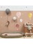 Suluboya Balon ve Yıldız Bordo Duvar Stickerı 2