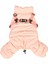 Cotton Touch Pembe Tasmalı Köpek Tulumu 1