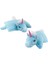 Unicorn Katlanır Mavi Peluş Yastık 3
