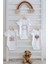 3'lü Bebek Body - Pink Royal Series - P Harfi 1