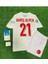 Türkiye 2024 Barış Alper Yılmaz Iç Saha Çocuk Forması 4'lü Set (Euro 2024 Patch) Beyaz 1