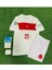 Türkiye 2024 Barış Alper Yılmaz Iç Saha Çocuk Forması 4'lü Set (Euro 2024 Patch) Beyaz 2