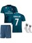 R.e.a.l M.a.d.r.i.d 2018 Cristiano Ronaldo Turkuaz Röveşata Çocuk Forması 4'lü Set 1
