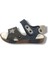 1622-20 Anatomik Cırt Bant Erkek Çocuk Sandalet Lacivert Füme 26-30 2