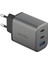 Ampcharge GAN65 2 Adet 65W Type-C ve 30W USB 3.0 Çıkışlı Hızlı Şarj Aleti 1