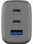 Ampcharge GAN65 2 Adet 65W Type-C ve 30W USB 3.0 Çıkışlı Hızlı Şarj Aleti 2