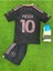Lionel Messi Inter/miami Özel Tasarım Çocuk Siyah Pembe Desenli Forması (Şort Çorap Forma) 2