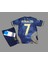 Reall-Madrid Cr7 Cristiano Ronaldo Özel Tasarım Dragon Desenli Çocuk Forması 3 Lü Set (Mavi) 2