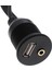 USB 2rca 3.5mm Aux Araç Içi Kontrol Paneli Uzatma Ek Kablosu Panel Tipi Montajlanabilir 1 Metre 5