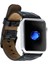 Apple Watch Uyumlu Deri Kordon 42-44-45MM Kroko Siyah 1
