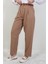 Kemerli Kalem Pantolon Sütlükahve 4