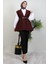 Kemerli Yelek Bordo 1