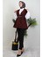 Kemerli Yelek Bordo 3