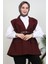 Kemerli Yelek Bordo 5