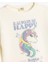 Unicorn Sweatshirt Uzun Kollu Bisiklet Yaka Şardonlu Pamuklu 3