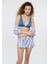 Kadın Dokulu Mavi Bikini Üstü 1910468-70866 1