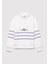 Yarı Fermuarlı Çizgili Beyaz SWEATSHIRT7S10065-70057 2
