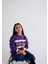 Tweety Baskılı Baskılı Mor Sweatshirt 7S10073-70633 6