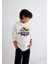 Adventure Is Callıng Baskılı Kapüşonlu Beyaz Erkek Sweatshirt M6S10077-70057 3