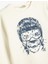 Hayvan Baskılı Sweatshirt Bisiklet Yaka Boxy Pamuk Karışımlı 3