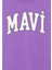 Mavi Logo Baskılı Mor Tişört 6610030-70606 7