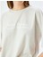 Arkası Baskılı Sloganlı Bisiklet Yaka Kısa Kollu Oversize T-Shirt 5