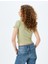 Crop Bisiklet Yaka Kısa Kollu Slim Fit Basic Tişört 4
