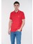 Erkek Şerit Detaylı Kırmızı Polo Tişört 066039-33203 1