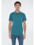 Renkli Şerit Detaylı Yeşil Polo Tişört 065920-30708 3
