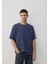 Lacivert Tişört Loose Fit / Bol Rahat Kesim 0612494-70497 1
