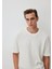 Bisiklet Yaka Beyaz Basic T-Shirt 0612267-70057 1