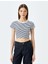 Crop Bisiklet Yaka Kısa Kollu Slim Fit Tişört 3