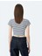 Crop Bisiklet Yaka Kısa Kollu Slim Fit Tişört 4