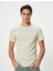 Basic Tişört Slim Fit Dokulu Kısa Kollu 1