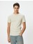 Basic Tişört Slim Fit Dokulu Kısa Kollu 3