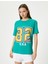 Baskılı Tişört Rahat Kalıp Kısa Kollu Bisiklet Yaka Pamuklu 2