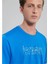 M067115-81347 Gök Mavi Erkek Regular Istanbul Baskılı T-Shirt 3