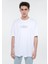 Miav Baskılı Oversize Beyaz Tişört 0611704-620 16