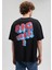 M0612103-900 Siyah Erkek Oversize Big Yıkes T-Shirt 4