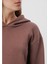 Kadın Kapüşonlu Kahverengi Basic Sweatshirt 167299-70383 2