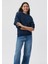 Kapüşonlu Lacivert Basic Sweatshirt 167299-70488 1