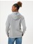 Oversize Kapüşonlu Sweatshirt Kanguru Cep Detaylı Köpek Baskılı Şardonlu 4