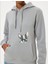 Oversize Kapüşonlu Sweatshirt Kanguru Cep Detaylı Köpek Baskılı Şardonlu 5